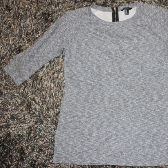 Forever 21 Oversized 3/4 Sleeve Shirt M - Picture 2 of 6